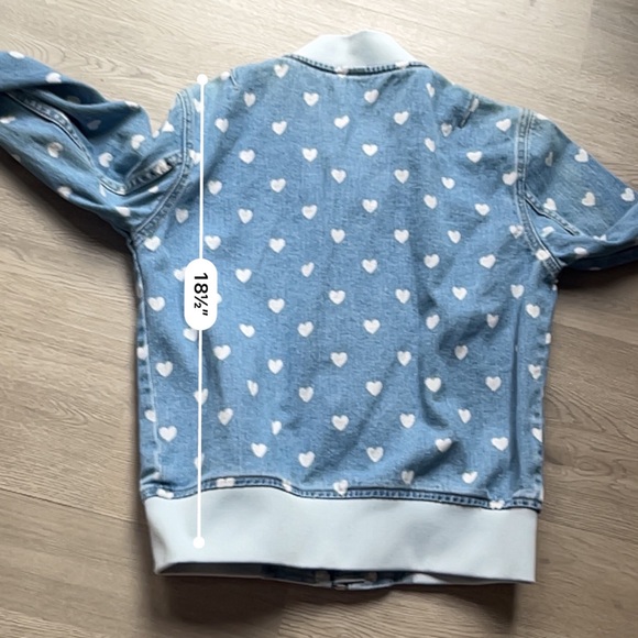 PacSun Vintage Heart Denim Bomber jacket (s) - Picture 7 of 7